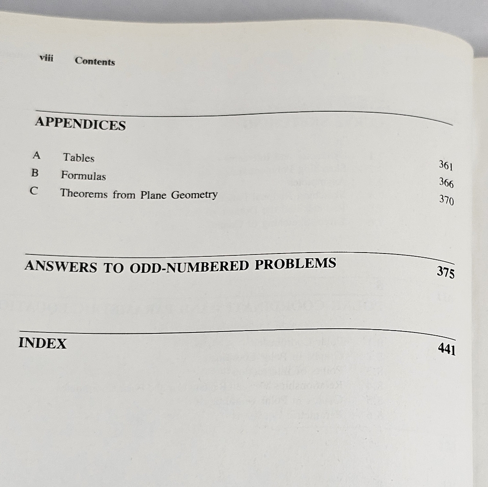 Analytical Geometry 5th Edition Hardcover Textbook Douglas Riddle 1992 Formulas - Picture 10 of 11